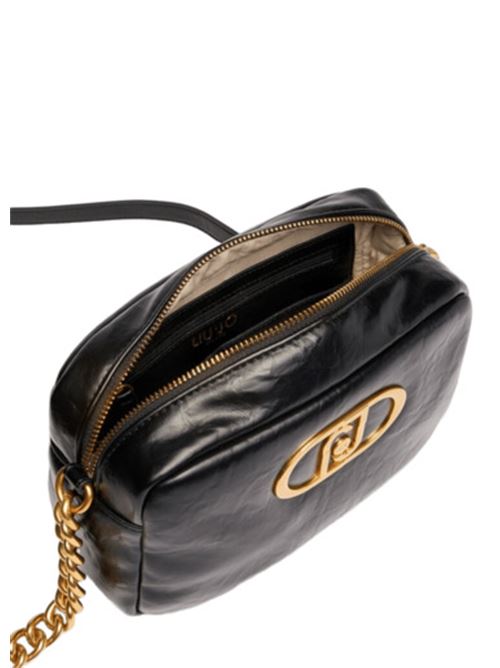 borsa donna tracolla catena ecopelle nera LIU JO | AA5144-E088622222
